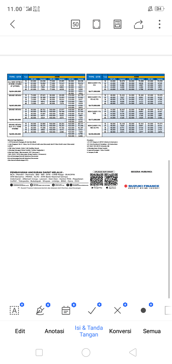 Pricelist 1